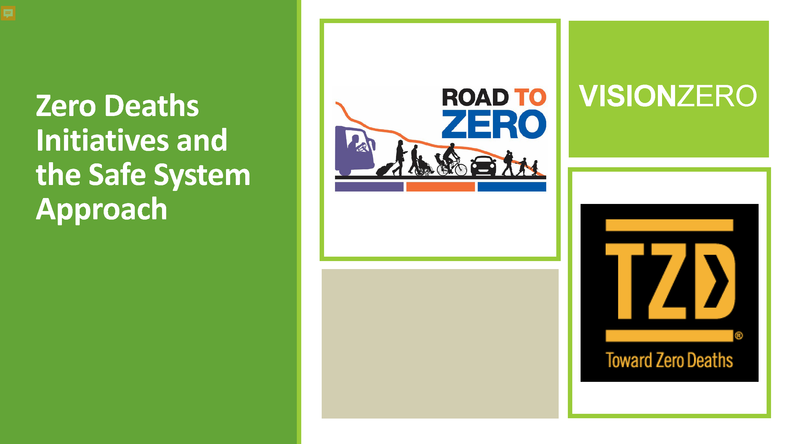 Zero Deaths Initiatives Safe System Approach Cover
